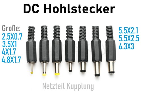 Hohlstecker männlich - hohlstecker,