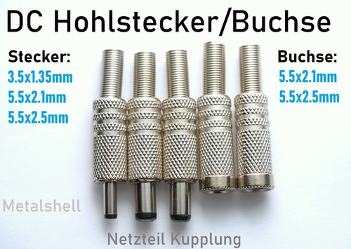Hohlstecker männlich - dc,